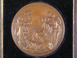 Bronzová medaile Honoris Causa London 1862, průměr 76.6 mm, původní etue