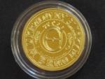 2010, pamětní dukátová medaile U královny Elišky, Au999,9, 3,49g, číslovaná, náklad 50ks 