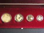Sada zlatých mincí Karel IV., 1000 , 2500 , 5000 , 10000 Kč 1999