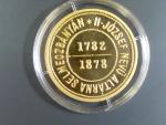 1 Zlatník 1878 bansko-štiavnický odražek Au 986/1000, 24,56g, náklad 20ks, novoražba Kremnice