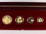 Sada zlatých mincí Karel IV., 1000, 2500, 5000, 10000 Kč 1999