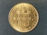 10 Gulden 1912 Wihelmina I., Au 0.900, 6,729g, KM # 149, kvalita 0/0