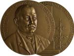 Schwartz Stefan 1851-1924 - AE medaile Václav Zounek správec knížecího cukrovaru v Č. Brodě 1853-1909, průměr 70 mm