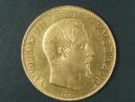 100 Frank 1859 A Napoleon III., Au 900/1000, 32,25 g, průměr 35 mm