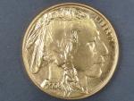 zlatá mince 1 UNZ - 50 Dolar 2008, 31.10 g, Au 999/1000, průměr 32 mm, 