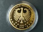100 Euro 2009 F - Unesco - Trier,  Au 0,999, 15,55 g (1/2 UNZ), náklad 320.000 ks, průměr 28 mm, certifikát, etue