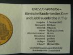 100 Euro 2009 F - Unesco - Trier,  Au 0,999, 15,55 g (1/2 UNZ), náklad 320.000 ks, průměr 28 mm, certifikát, etue