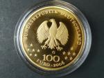 100 Euro 2006 G - Unesco - Weimar,  Au 0,999, 15,55 g (1/2 UNZ), náklad 350.000 ks, průměr 28 mm, certifikát, etue