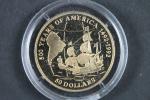 50  Dollars 1992 500.Years of America, Au 583, 7,776g, KM-260