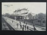 Chlumec na Cidlinou nádraží, prošlá 1908