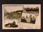 Lázně Sedmihorky, okr. Semily - bar. čtyřokénková pohlednice, použitá 1901