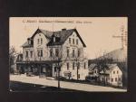 Mezná-Hřensko, okr. Děčín - jednobar. pohlednice, použitá 1928, hotel a restaurace