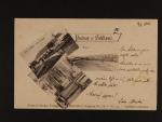 Šebkovír, okr. Třebíč - jednobar. tříokénková pohlednice, použitá 1905