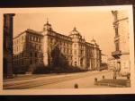 Brno, čb. fotopohlednice, Justiční palác, neprošlá