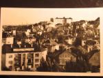 Brno, čb. fotopohlednice, úřednická čtvrť, prošlá 1938