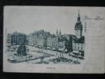 Brno, Zelný trh,  prošlá 1900, plastická