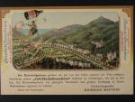 Karlovy Vary, Reklamní pohlednice Mattoni, prošlá 1898