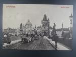 Praha Karlův most, prošlá 1909