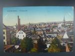 Liberec (Reichenberg) celkový pohled, prošlá 1915