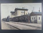 Nymburk nádraží, prošlá 1913, stržená zn.