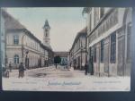 Josefov - Farní ulice a Hotel Šrámek, prošlá 1903