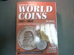 World Coins 1701 - 1800, 5th Edition 2010, George S. Cuhaj, 210x275, brožované, 1344 str., soupis a ocenění mincí celého světa, černobílé vyobrazení