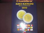 Euro katalog 2010, Leuchturm, 210x275, brožované, 458 str., soupis a ocenění euromincí mincí, barevné vyobrazení