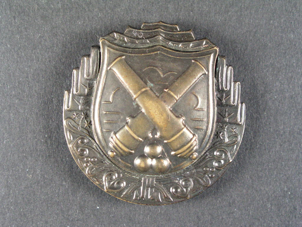 Výkonostní odznak pro miřiče a dělovody, plný kov, období 1938-1939