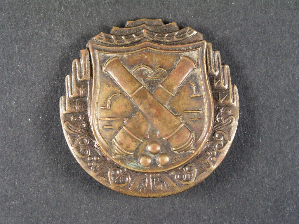 Výkonostní odznak pro miřiče dělostřelectva, plech, období 1945 - 48